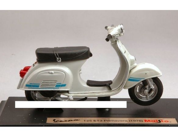 Maisto MI4276W VESPA 125 ET3 PRIMAVERA 1976 WHITE 1:18 Modellino