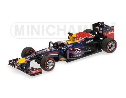 Minichamps PM410130201 RED BULL S.VETTEL 2013 N.1 WINNER BAHREIN GP WORLD CHAMPION 1:43 Modellino