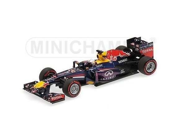 Minichamps PM410130201 RED BULL S.VETTEL 2013 N.1 WINNER BAHREIN GP WORLD CHAMPION 1:43 Modellino