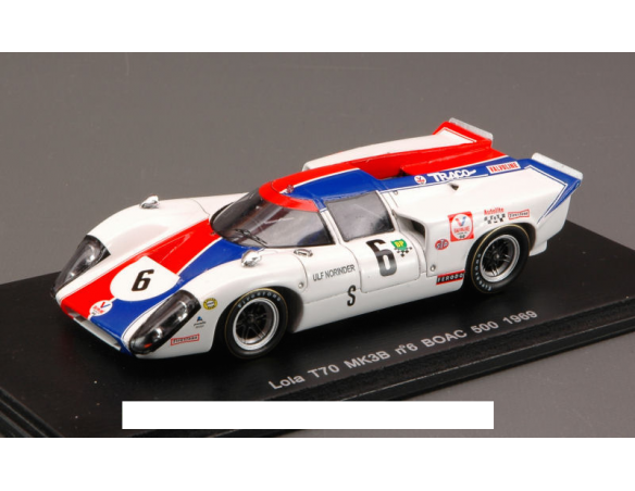 Spark Model S1468 LOLA T70 MK3B N.6 BOAC 500 1969 1:43 Modellino
