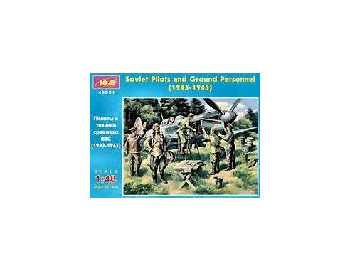 ICM ICM48021 SOVIET PILOTS FIGURE 1:48 Scatola Rovinata Kit Personaggi 