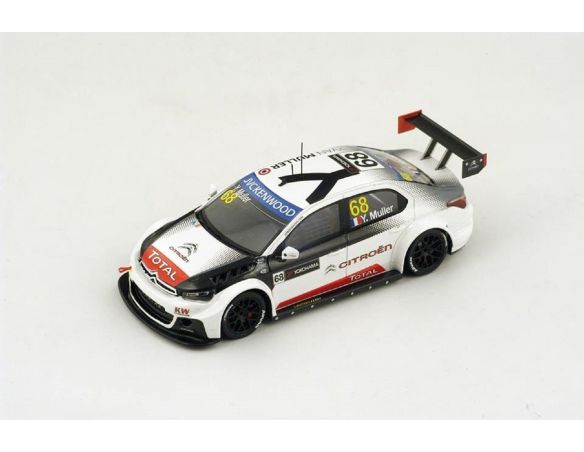 Spark Model S4525 CITROEN C-ELYSEE N.68 WINNER WTCC RACE OF MAROCCO 2015 YVAN MULLER 1:43 Modellino