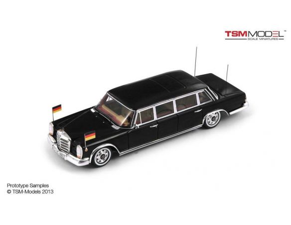 True Scale Miniatures TSM124353 MERCEDES 600 PULLMAN 1963 STATE LIMOUSINE BLACK 1:43 Modellino