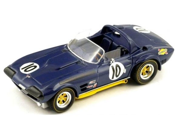 True Scale Miniatures TSM124324 CHEVROLET CORVETTE N.10 ACCIDENT 12H SEBRING '66 THOMPSON-GULSTRAND 1:43 Modellino