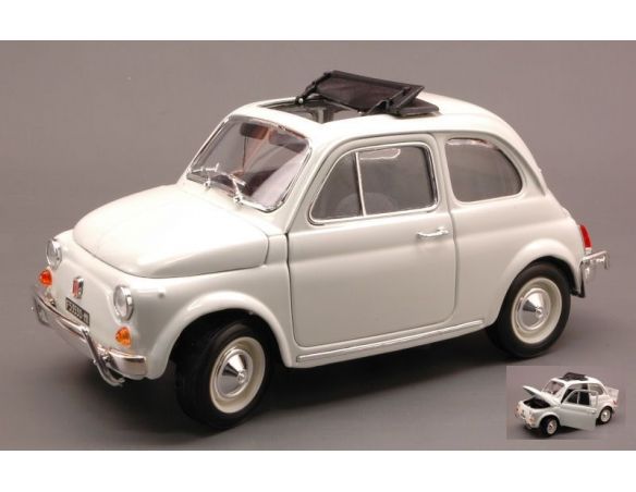 Bburago BU12020W FIAT 500 F 1965 WHITE 1:18 Modellino