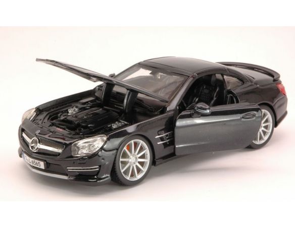 BBURAGO BU21066BK MERCEDES SL 65 AMG 2009 BLACK 1:24 Modellino