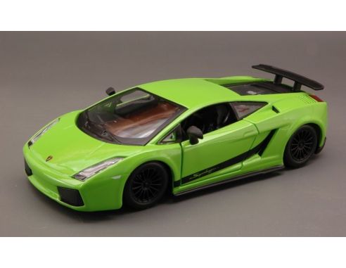 BBURAGO BU22108GR LAMBORGHINI GALLARDO SUPERLEGGERA 2007 GREEN 1:24 Modellino