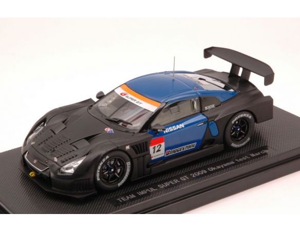 Ebbro EB44269 NISSAN IMPUL GT-R N.12 OKAYAMA TEST SUPER GT 2009 1:43 Modellino