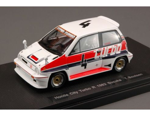 Ebbro EB44472 HONDA CITY TURBO R N.4 SUZUKA 1982 T.BOUTSEN 1:43 Modellino
