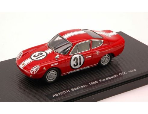 Ebbro EB44464 ABARTH BIALBERO 1965 N.31 FUNABASHI CCC RACE 1:43 Modellino