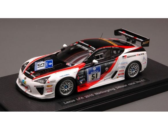 Ebbro EB44436 LEXUS LFA N.51 NURBURGRING 2010 1:43 Modellino