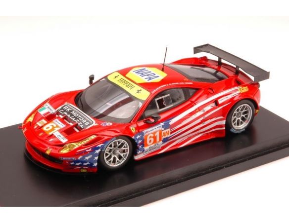 Fujimi FJM1343007 FERRARI 458 N.61 31TH LM 2012 KAUFFMAN-VICKERS-AGUAS 1:43 Modellino