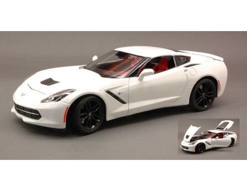 Maisto MI31677 CORVETTE STINGRAY Z51 2014 BLUE 1:18 Modellino