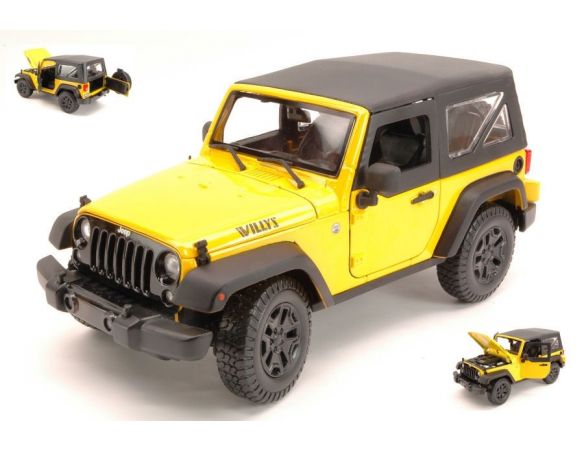 Maisto MI31676 JEEP WRANGLER 2014 YELLOW 1:18 Modellino