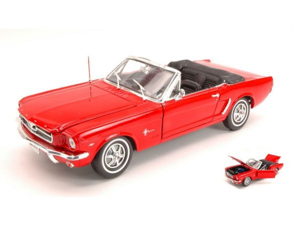 Welly WE0062 FORD MUSTANG CABRIO 1964 RED 1:18 Modellino