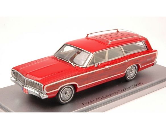Kess Model KS43015001 FORD LTD COUNTRY SQUIRE 1968 RED 1:43 Modellino