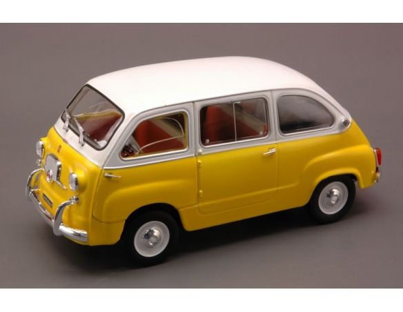 White Box WB124012 FIAT 600 MULTIPLA 1960 YELLOW/WHITE 1:24 Modellino