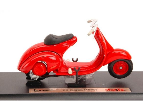 Maisto MI4345R VESPA 98 CORSA 1947 RED 1:18 Modellino