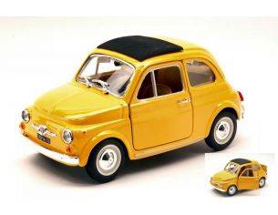 Bburago BU22098Y FIAT 500 F 1965 YELLOW 1:24 Modellino