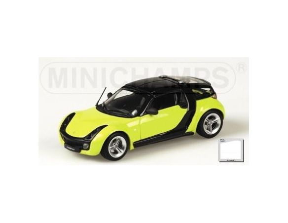 MINICHAMPS 433032120 SMART ROADSTER COUPE’ 2003 YELLOW & BLACK Modellino