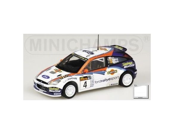MINICHAMPS 433028904 FORD FOCUS WRC SAINZ WINNER RALLY ARGENTINA 2002 Modellino