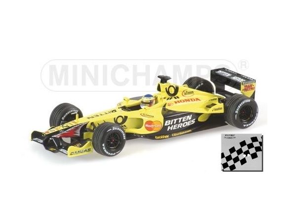MINICHAMPS 433010012 JORDAN EJ12 J. TRULLI 2001 Modellino