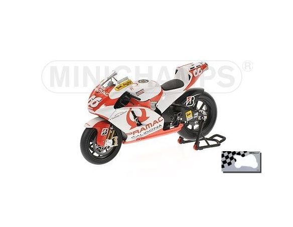 MINICHAMPS 123070066 DUCATI DESMOSEDICI GP7 ALEX HOFFMANN TEAM PRAMAC MOTOGP 2007 Modellino