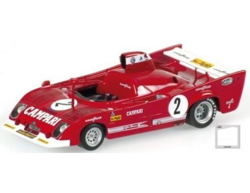 MINICHAMPS 433751202 ALFA ROMEO 33 TT 12 WINNER SPA 1000 KM 1975 Modellino