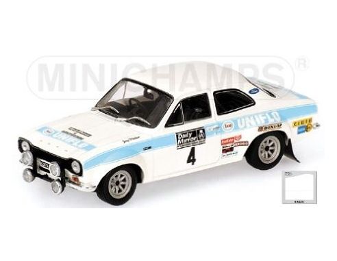 MINICHAMPS 433728104 FORD ESCORT I RS 1600 WINNERS RAC RALLY 1972 CLARK Modellino