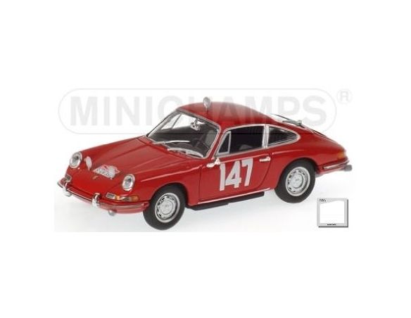 MINICHAMPS 433656747 PORSCHE 911 CLASS WINNERS RALLYE MONTE CARLO 1965 Modellino
