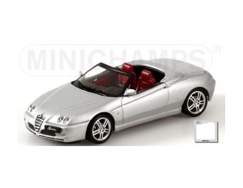 Minichamps PM433120330 A.ROMEO SPIDER 2003 SILVER 1:43 Modellino