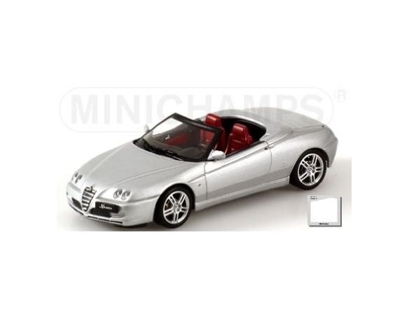 Minichamps PM433120330 A.ROMEO SPIDER 2003 SILVER 1:43 Modellino