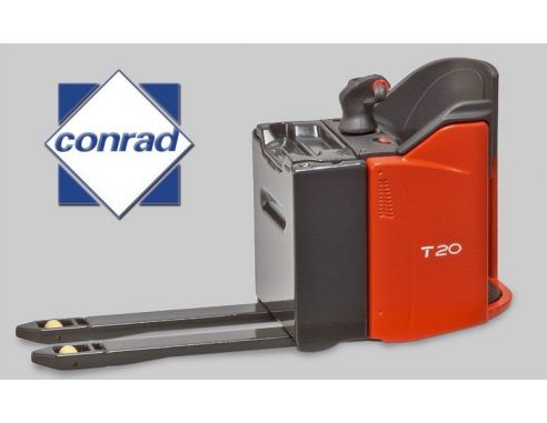 Conrad 2792/01 LINDE T20SP FORKLIFT TRUCK 1/25 Modellino
