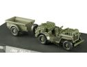 Solido 4494/31 JEEP SAS + TRAILER US 1/43 50TH Modellino