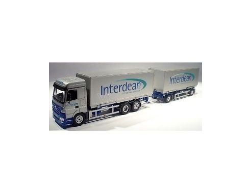 NZG 548/02 MB ACTROS RIGID AND TRAILER 1/50 Modellino