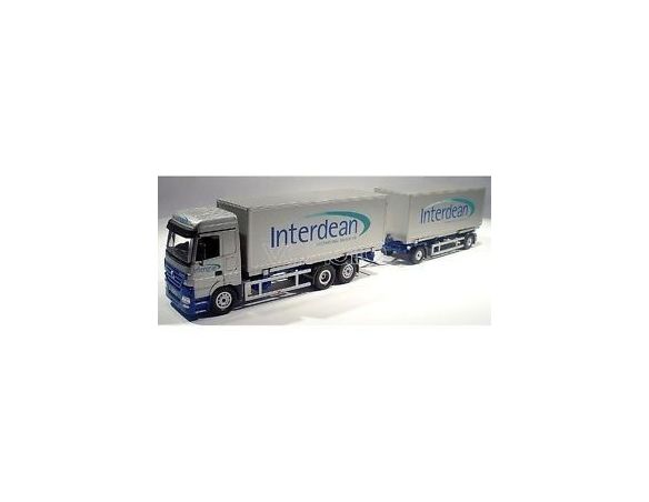 NZG 548/02 MB ACTROS RIGID AND TRAILER 1/50 Modellino