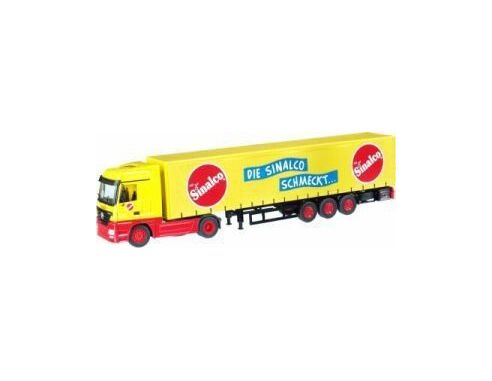 NZG 555/01 MB ACTROS WITH CURTAINS SINALCO 1/50 Modellino