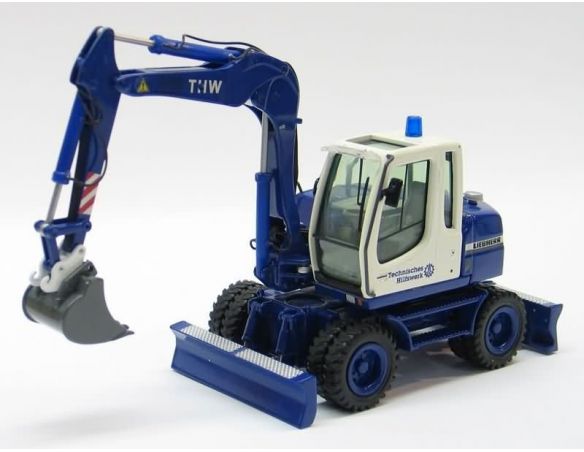 NZG 605/07 LIEBHERR A309 MOBILBAGGER 'THW' 1/50 Modellino
