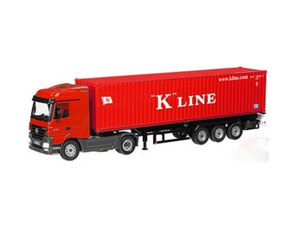 NZG 625/05 MB ACTROS SEMI TRAILER 'K-LINE' 1/50 Modellino