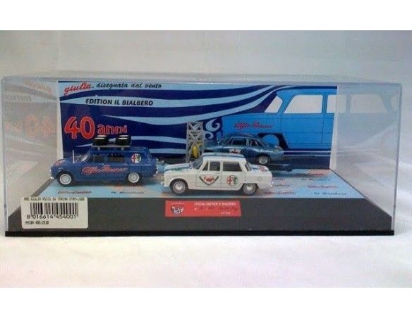 Club Bialbero 40G/252B COFANETTO RADUNO GIULIA + SW TRAINA GTAM 1:43 Modellino