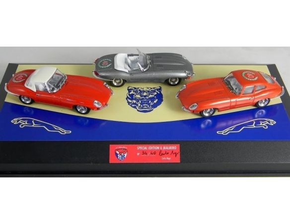 Club Bialbero 40JE/220 COFANETTO 40'ANNI JAGUAR E ROSSA E Modellino