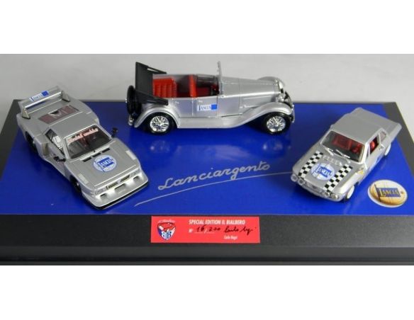 Club Bialbero LARG/316 SET LANCIA ARGENTO DILAM + BETA MC+ FULVIA HF Modellino