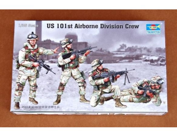 TRUMPETER 00410 US 101ST AIRNORNE DIVISION CREW Modellino