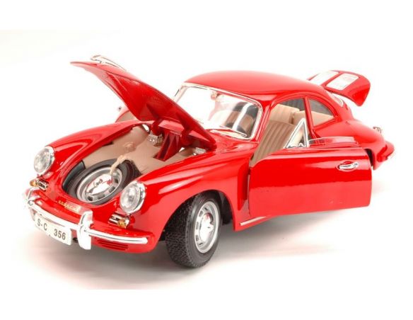 Bburago BU12026R PORSCHE 356 B COUPE' 1961 RED 1:18 Modellino