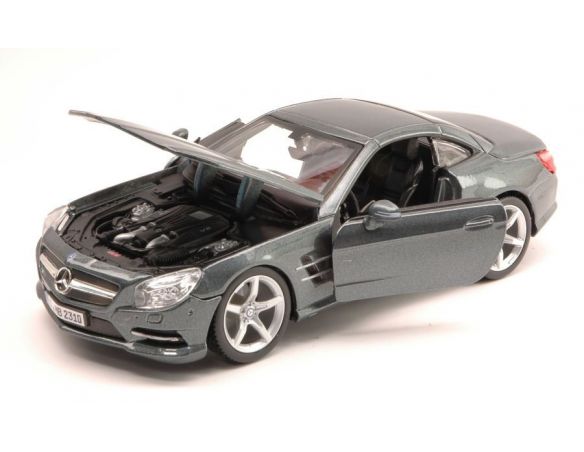 BBURAGO BU21067S MERCEDES SL 500 (R231) 2012 SILVERGUN 1:24 Modellino