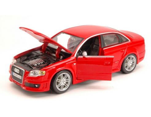 Bburago BU22104R AUDI RS 4 2005 RED 1:24 Modellino