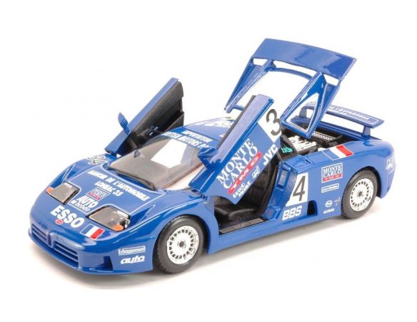 Bburago BU28010 BUGATTI EB110 N.34 ACCIDENT LM 1994 CUDINI-HELARY-BOUILLON 1:24 Modellino