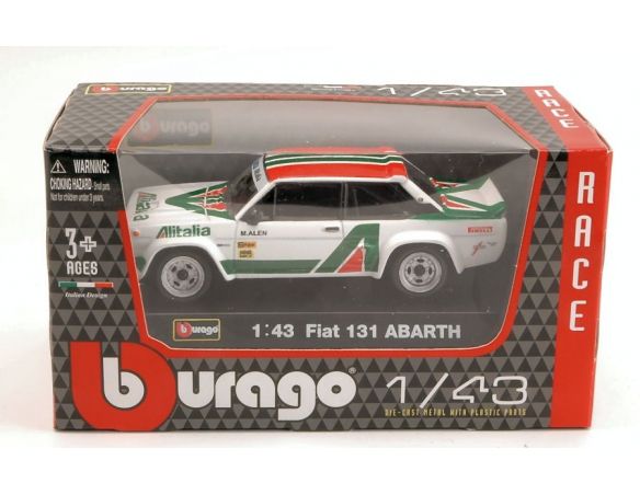 BBURAGO BU38017 FIAT 131 ABARTH ALITALIA 1:43 Modellino