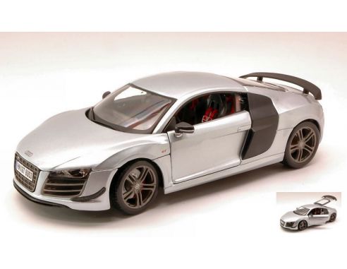 Maisto MI36190S AUDI R8 GT3 SILVER 1:18 Modellino