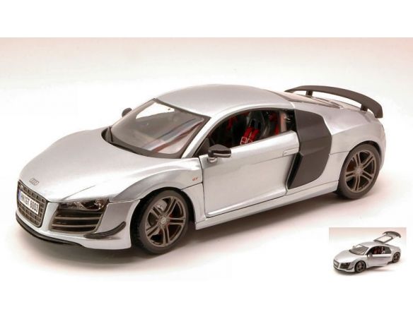 Maisto MI36190S AUDI R8 GT3 SILVER 1:18 Modellino